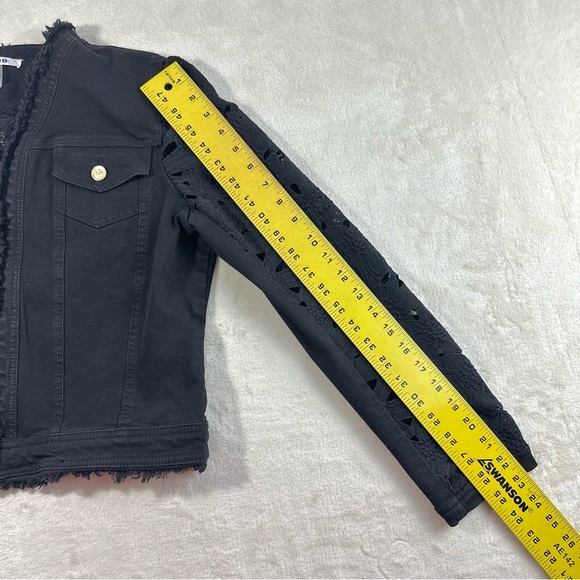 🖤 Nygård Black Crochet Sleeve & Back Jacket - Picture 12 of 12